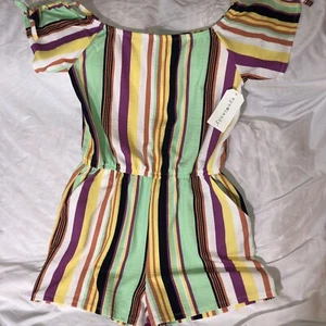 Eye Candy Romper donna taglia L multicolore a righe cool - Foto 1 di 5