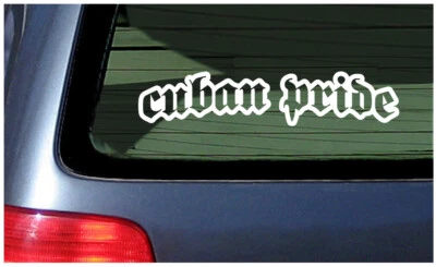 Orgullo Cubano Coche Ventana Divertida Pegatina Orgullo Habana Latina Miami Caribe Cubano Foto 1 de 3