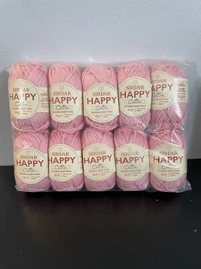 Sirdar HAPPY Yarn 100% Cotton Lot Of 10 Skeins 20 G Ea Shade: 764 - Picture 1 of 6