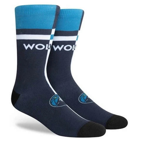 Minnesota Timberwolves NBA Mens Large Socks Fits 6-12 Split Crew Towns Edwards Cover