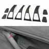 Matte Black Door Window Switch Frame Trim 8PCS Fit For Tesla Model 3 2017-2021