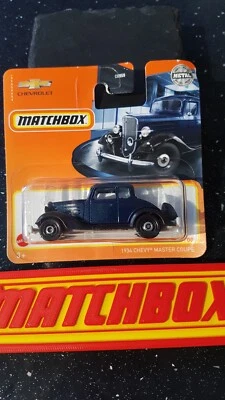 Matchbox ~ 1934 Chevy Master Coupe, Blue, 71/100, Chevrolet Ed.  More MB Listed! - Image 1 of 4