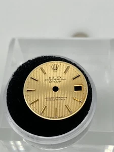 Genuine Rolex Datejust 26mm champagne Tapestry w/ Gold stick 69173 179173 - Picture 1 of 2