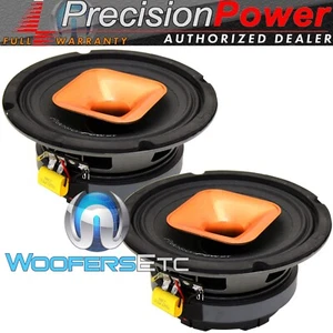 PRECISION POWER PMF.804C 8" 550W PRO AUDIO 2-WAY HORN TWEETERS LOUD SPEAKERS NEW - Picture 1 of 6