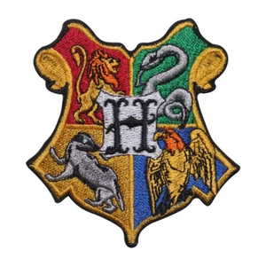 Harry Potter Hogworts logo Patch Iron On Patch Sew On Badge Embroidered Patch - Picture 1 of 1
