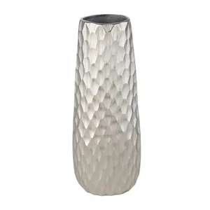 Metallvase gehämmert große Deko Vase Dekovase Wohnzimmer Stehvase 31 cm - Bild 1 von 5