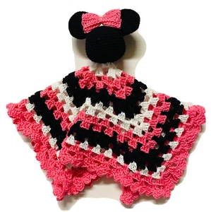 Popular Manta Mujer Ratón AMOROSA HECHA A MANO CrocheT Bebé Niña-NUEVA-REGALO DE DUCHA - Imagen 1 de 8