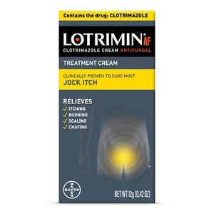 Lotrimin AF Jock Itch Antifungal, Jock Itch, and Athlete's Foot Cream, 0.42 - Picture 1 of 8