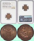 1903 US-Philippines Half 1/2 Centavo PROOF STRUCK THRU ERROR ~ NGC PF63RB ~ H159