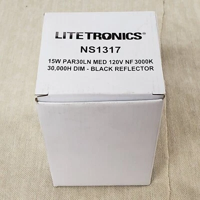 Litetronics 15W PAR30LN Led Bulb For Indoor Down-Lighting 3000K 30,000H NS1317 - Image 1 of 4