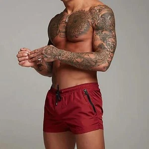 HERREN WEICHE SCHAF ECHT LEDER SHORTS CLUBWEAR GYM SPORT SHORT BOXER GAY FETISCH - Bild 1 von 17