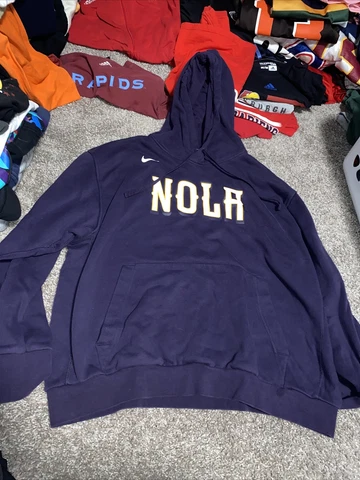 New Orleans Pelicans NOLA Hoodie Purple 2X XXL Cover