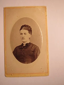 Döbeln - junge schöne Frau mit Zopf - Portrait / CDV - Bild 1 von 2