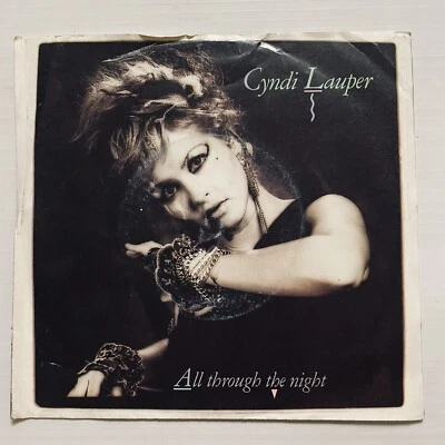 Cyndi Lauper All Through The Night Vinyl Record 7” 45 RPM PR 45038 Portrait 1983 - Image 1 of 4
