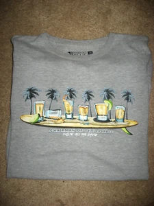 Mens Gray Newport Blue CHAIRMAN OF THE BOARD Cocktail T-shirt Large - Picture 1 of 1