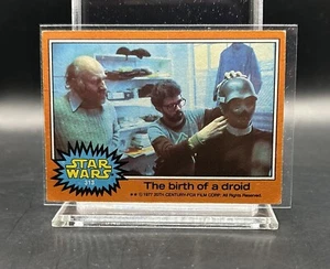 1977 Topps Star Wars #313 The Birth Of A Droid Jedi Luke Solo Leia Kenobi Yoda - Picture 1 of 2