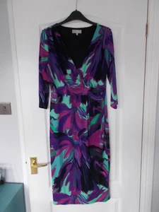M&S Per Una fitted floral print dress size 12 UK - Picture 1 of 4