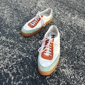 Hush Puppies Charlie Court Sneaker – Damengröße 10 – Herrengröße 8,5 blau orange - Bild 1 von 24