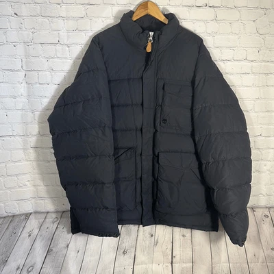 Chaqueta negra acolchada pesada vintage Timberland Weathergear para hombre XXL Foto 1 de 4
