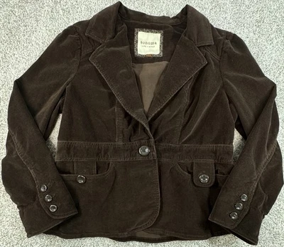 Chaqueta de vestir blazer de pana marrón Sonoma para mujer talla XL Foto 1 de 4