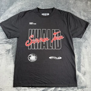 T-Shirt Khalid Sommer Tour 2023 schwarz Grafik Konzert Termine Herren Large - Bild 1 von 5