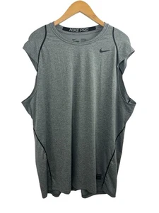 Nike Shirt Herren Grau Fitted Dri-Fit Ärmellos Tank Top XXL Pro 703102-091 - Bild 1 von 9