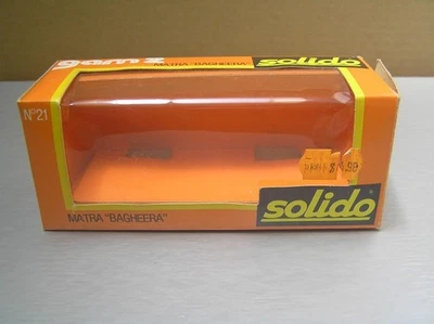 Solido #21 Matra-Simca Bagheera made in France 1/43 scale Box Only - Image 1 of 4