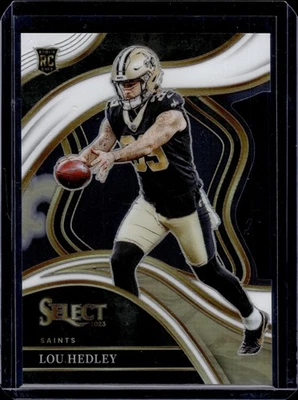 2023 Panini Select - Club Level Lou Hedley #240 White Prizm Die-Cut  /199 (RC) - Image 1 of 2