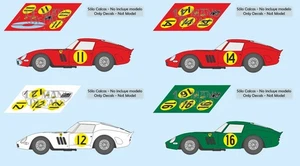 Decals Ferrari 250 GTO Tourist Trophy 1963 1:32 1:43 24 18 64 87 slot calcas - Bild 1 von 5