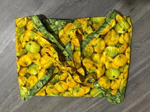Hand quilted Casserole Carrier, Yellows and Greens - Picture 1 of 4