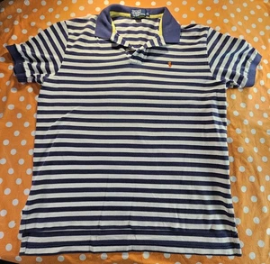 Polo Ralph Lauren Mens XL Navy Blue Striped Soft Touch Polo Shirt🔥🔥🔥 - Picture 1 of 8