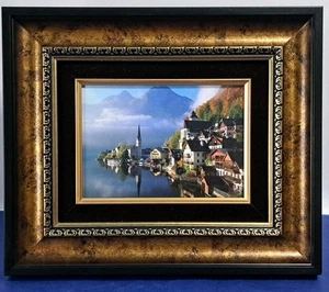 Stampa incorniciata 5"x7" parete o free standing lago dei cigni 12,25"x10,5 compresa cornice - Foto 1 di 4