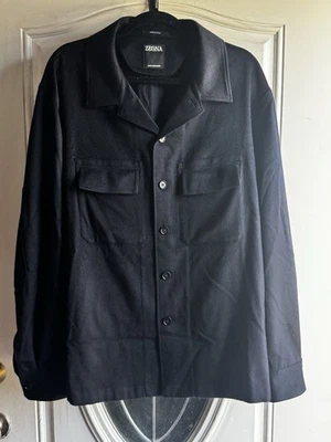 Zegna Button Up Oasi Cashmere Overshirt E8V48 923 XXL NEW Men’s - Image 1 of 4