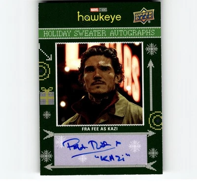 5-11-17 PWE . marvel . hawkeye . auto autograph fra fee as kazi . #has-ff - Image 1 of 2