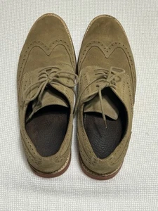 Cole Haan Men’s Suede Wingtip Dress Shoes Beige Size 11M *READ* - Picture 1 of 10