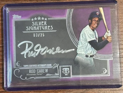 Topps Five Star- Silver Signatures Rod Carew Auto/25 Foto 1 de 3