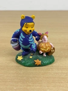 Disney Store Winnie The Pooh Skeleton Piglet Hunny Halloween Pumpkin Figurine  - Picture 1 of 5