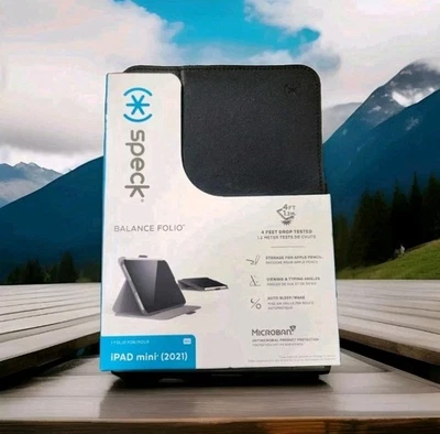 Funda y Soporte Speck Products Balance Folio iPad mini (2021), Negro/Negro Foto 1 de 3
