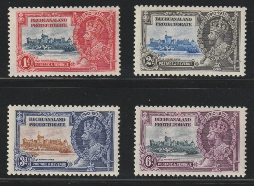 Bechuanaland    1935    Sc # 117-20   Silver Jubilee   VLH    OG - Image 1 of 1