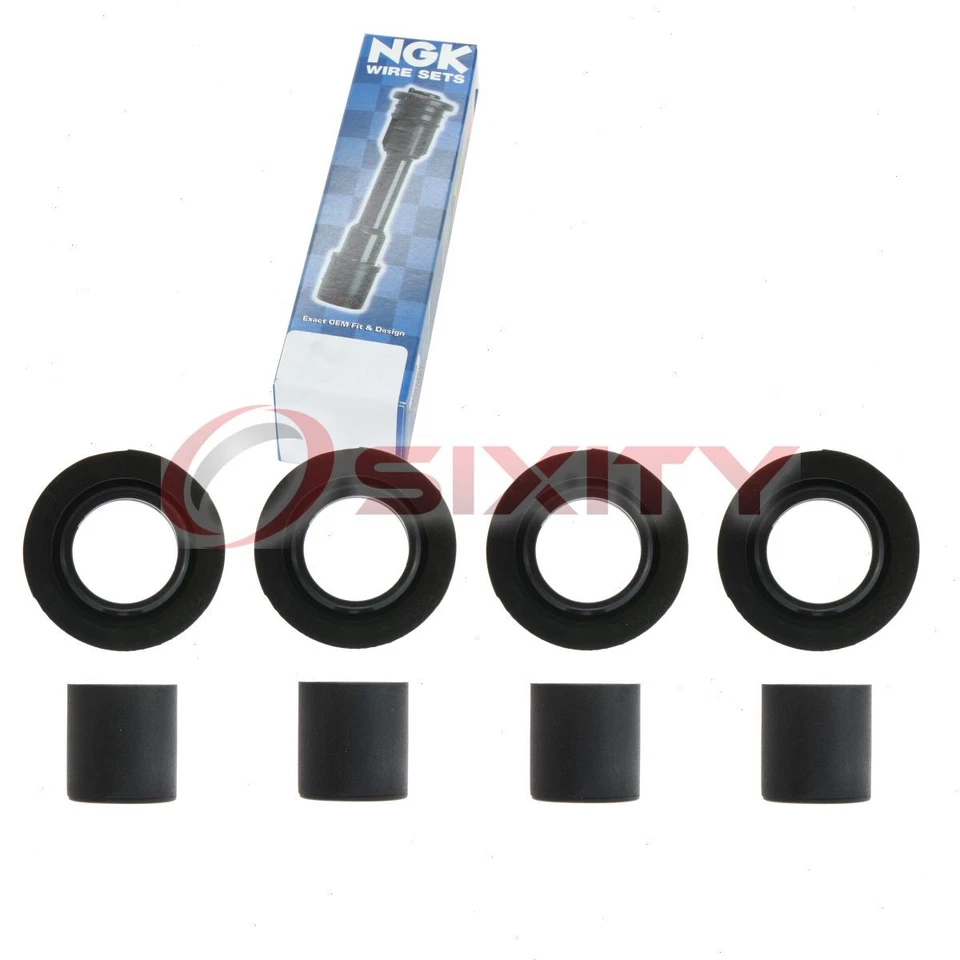 4 pc NGK Ignition Coil Boots for 2004-2014 Acura TSX 2.4L L4 Direct Spark qf - Image 1 of 4