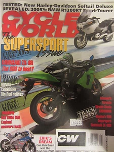 Cycle World Magazine March 2005 The Supersport Issue Harley-Davidson Softail Del - Picture 1 of 2