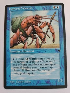MTG Magic The Gathering Card Homarid Warrior Summon Homarid Blue Fallen Empires - Picture 1 of 2