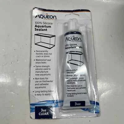 Aqueon Aquarium Silicone Sealant Clear 3 Ounces NEW IN PACKAGING - Image 1 of 2
