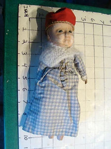 vintage doll: early  DOLL, poor shape, added hair and clothes, missing feet - Picture 1 of 5