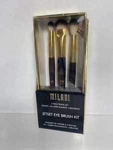 Milani 3 Pezzi Jetset Pennello Occhi Collezione Viaggio Trucco Piega Miscela Ombretto - Foto 1 di 2