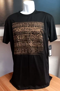 Money Moves 100 Dollar Bill Textured T-Shirt Mens Medium Black Gold - Picture 1 of 14