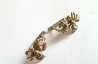 Impresionantes PENDIENTES Plata 925 Estrella Soviética Sello URSS De Colección Foto 1 de 4