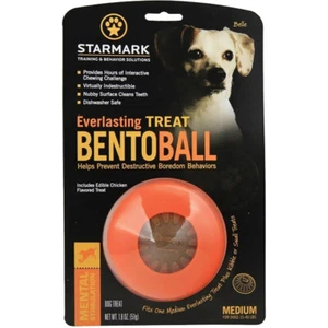 Starmark Everlasting Treat Bento Ball Dog Chew Toy Medium - Picture 1 of 3