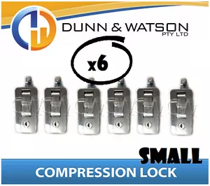 Small Chrome Compression Lock / Handle / Latch (Pop Omega Trailer Canopy ) x6 - Picture 1 of 1