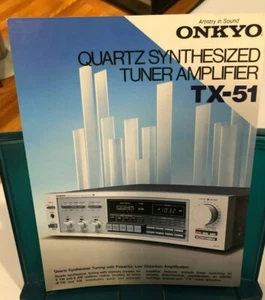 ONKYO AMPLIFICATORE SINTONIZZATORE SINTETIZZATO QUARZO TX-51 BROCHURE/SCHEDA SPECIFICA (PAGINA SINGOLA) - Foto 1 di 1